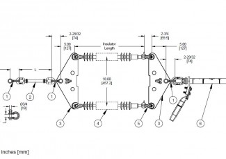 Dead-end Assembly - Single Conductor, Double Insulator, 30K